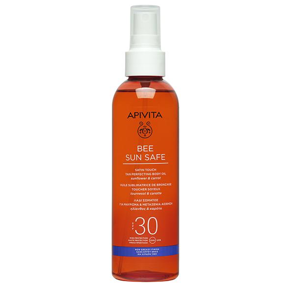 APIVITA Bee Sun Safe Satin Touch Tan Perfecting Body Oil SPF30