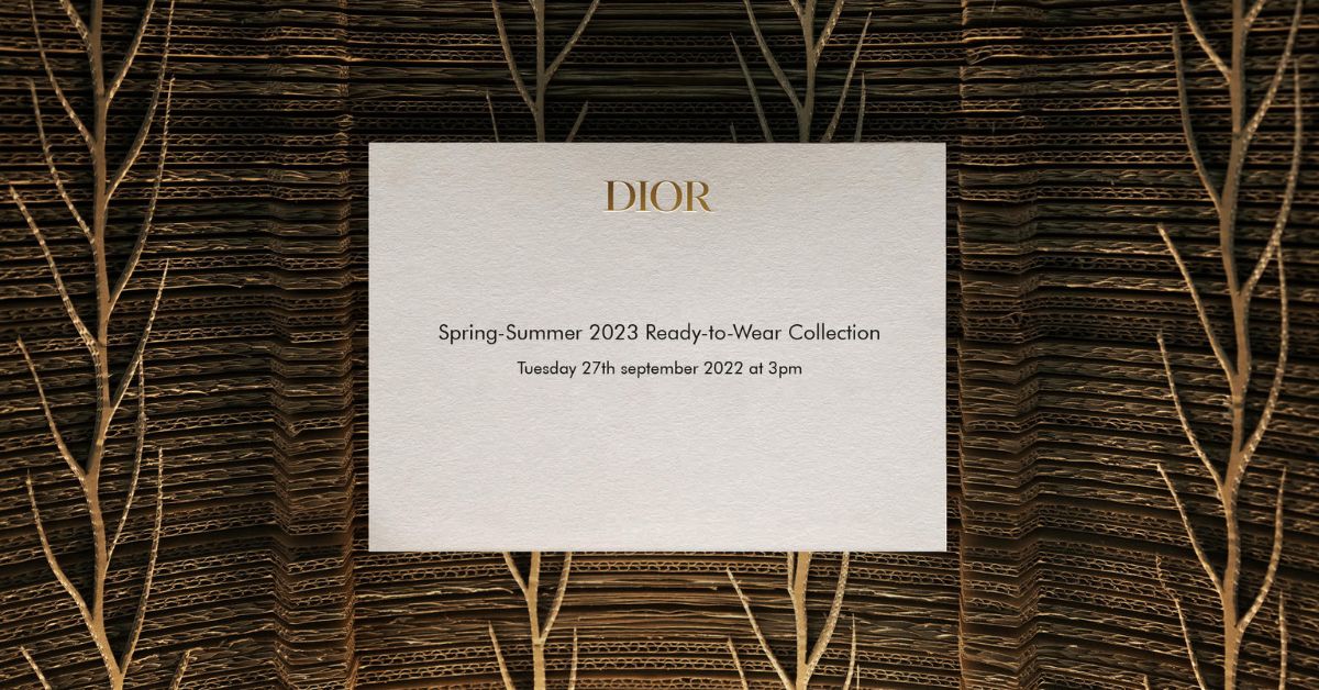 Sledujte naživo módnu prehliadku Dior SS23