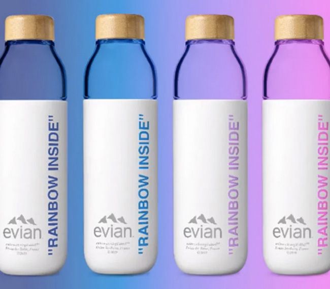 Ekologické fľaše z dielne Evian x Virgil Abloh