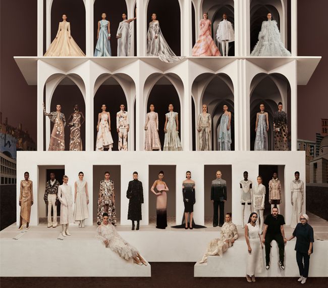 Spájanie ér v haute couture kolekcii Fendi